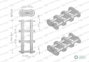 Zamek łańcucha wzmocnionego Z12A-3 ANSI A 60 (R3 3/4) Waryński ( sprzedawane po 5 )