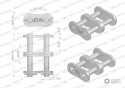 Zamek łańcucha wzmocnionego Z16A-2 ANSI A 80 (R2 1) Waryński ( sprzedawane po 5 )
