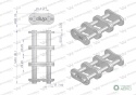 Zamek łańcucha wzmocnionego Z16A-3 ANSI A 80 (R3 1) Waryński ( sprzedawane po 5 )