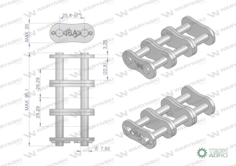 Zamek łańcucha wzmocnionego Z16A-3 ANSI A 80 (R3 1) Waryński ( sprzedawane po 5 ) Zamek łańcucha wzmocnionego Z16A-3 ANSI A 80 (R3 1) Waryński ( sprzedawane po 5 )