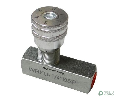 Zawór dławiąco-zwrotny WRFU 90 1/4"BSP Waryński