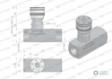 Zawór dławiąco-zwrotny WRFU 90 3/4"BSP Waryński