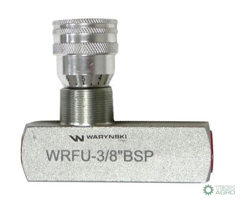 Zawór dławiąco-zwrotny WRFU 90 3/8"BSP Waryński Zawór dławiąco-zwrotny WRFU 90 3/8"BSP Waryński