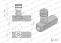 Zawór dławiąco-zwrotny WRFU 90 3/8"BSP Waryński