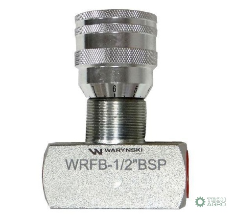Zawór dławiący WRFB 90 1/2"BSP Waryński Zawór dławiący WRFB 90 1/2"BSP Waryński