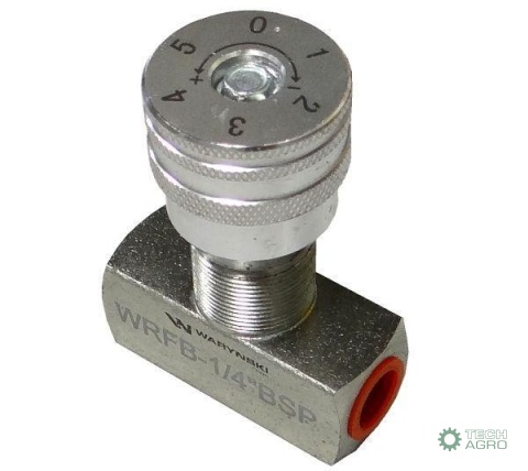 Zawór dławiący WRFB 90 1/4"BSP Waryński