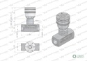 Zawór dławiący WRFB 90 1/4"BSP Waryński