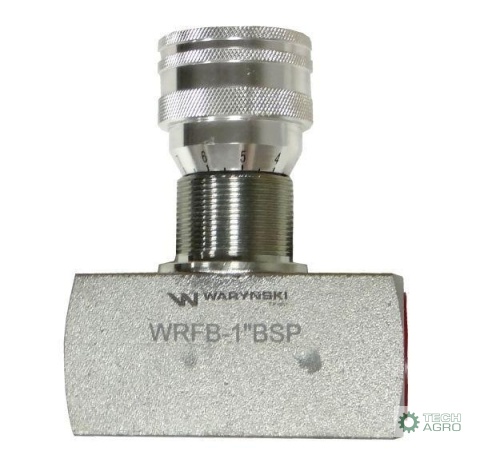 Zawór dławiący WRFB 90 1"BSP Waryński
