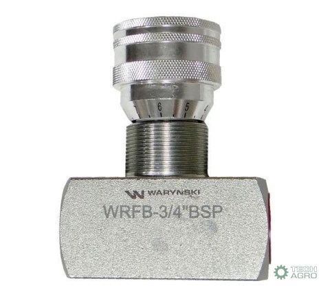 Zawór dławiący WRFB 90 3/4"BSP Waryński