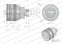 Zawór wtyczka (Bizon) M18x1.5 skręcane (ZSR6160102) Waryński (opakowanie 10szt)