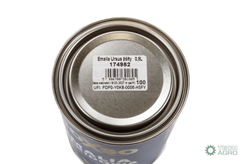 Emalia Ursus C-330 C-360 Żółty HOXSO dwuskładnikowa bez podkładu. 9988172