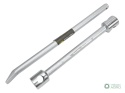 Klucz do kół , 395 mm długości rozmiar 30x32 mm z łyżką, do prac montażowych i demontażowych w mechanice , Waryński