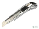 Nożyki łamane 18mm w aluminiowej obudowie w kartoniku ekspozycyjnym (zestaw 24 sztuk) Teger