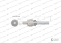 Przegub kierowniczy 209mm- M22x1,5; M22x1,5 04383056 WARYŃSKI