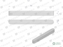 Wpust pryzmatyczny 5x5x50 TEGER, (sprzedawane po 10)