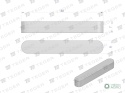 Wpust pryzmatyczny 8x7x50 TEGER, (sprzedawane po 10)