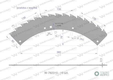 Zestaw PIŁ KEMPER 375 CA790405, Waryński Zestaw PIŁ KEMPER 375 CA790405, Waryński