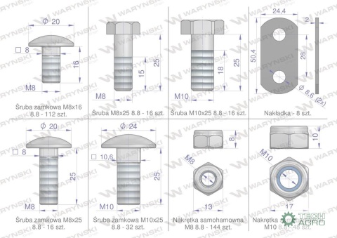 Zestaw PIŁ KEMPER 475 (plus), Waryński Zestaw PIŁ KEMPER 475 (plus), Waryński