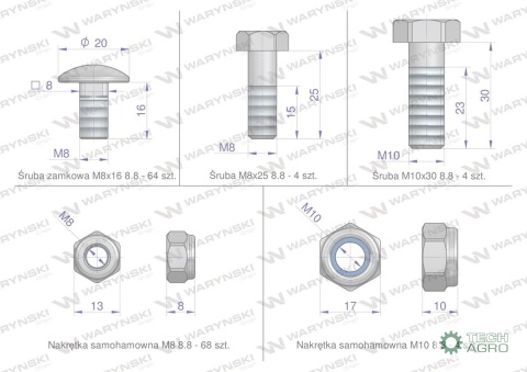 Zestaw PIŁ KEMPER M3000, C300, Waryński Zestaw PIŁ KEMPER M3000, C300, Waryński