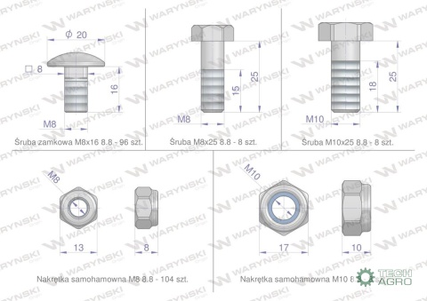 Zestaw PIŁ KEMPER M4500, 445, Waryński Zestaw PIŁ KEMPER M4500, 445, Waryński