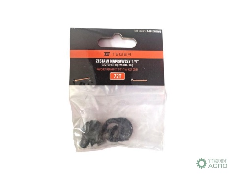 Zestaw naprawczy grzechotki, 1/4" 72T (T-W-KDT002), Teger