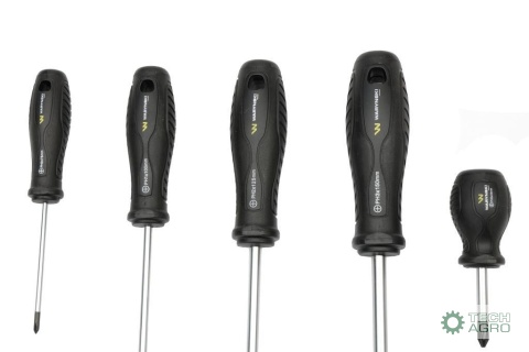 Zestaw wkrętaków ze stali odpornej naskręcanie SVCM 10 szt z hartowanymi grotami Waryński Zestaw wkrętaków ze stali odpornej naskręcanie SVCM 10 szt z hartowanymi grotami Waryński