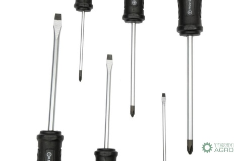 Zestaw wkrętaków ze stali odpornej naskręcanie SVCM 6 szt z hartowanymi grotami, Waryński Zestaw wkrętaków ze stali odpornej naskręcanie SVCM 6 szt z hartowanymi grotami, Waryński