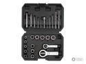 Zestaw wykrętaków i nasadek do uszkodzonych śrub, nakrętek i szpilek 26 szt - kute/ stal Cr-Mo, Teger