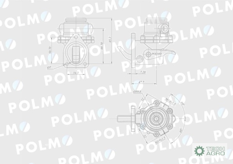 Pompa zasilająca 04231021. F150204710012 POLMO