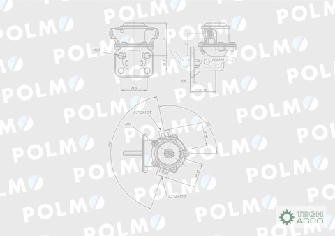 Pompa zasilająca 1447688M91 POLMO