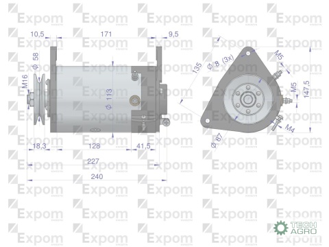 Prądnica P20C 50990010 regenerowana C-330 EXPOM KWIDZYN eu