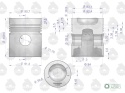 Tłok silnika UR030601 3134005K MF3 ORYGINAŁ URSUS