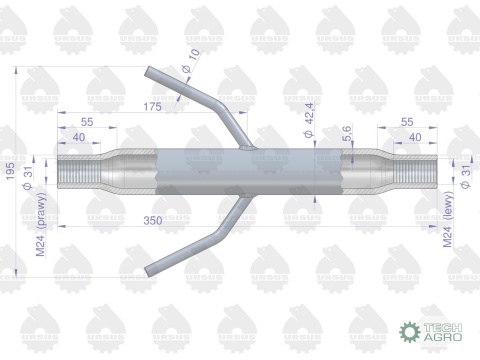 Nakrętka łącznika centralnego C-330 ORYGINAŁ URSUS