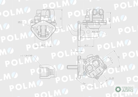 Pompa zasilająca 0011245U91 POLMO