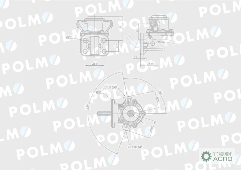 Pompa zasilająca 3118234R91 2641A074 POLMO