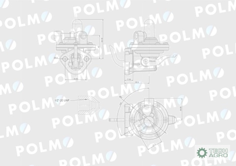 Pompa zasilająca 3637286M91 POLMO