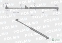 Siłownik L max. 526mm 4274843M1P MASSEYFERGUSON POLMO