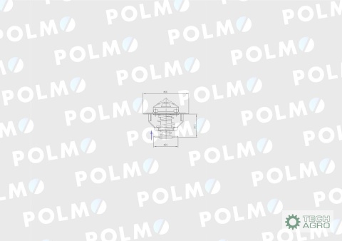 Termostat 3802273 Komatsu POLMO