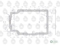 Uszczelka miski olejowej krążelit 1mm C-330 ( sprzedawane po 5 ) ORYGINAŁ URSUS