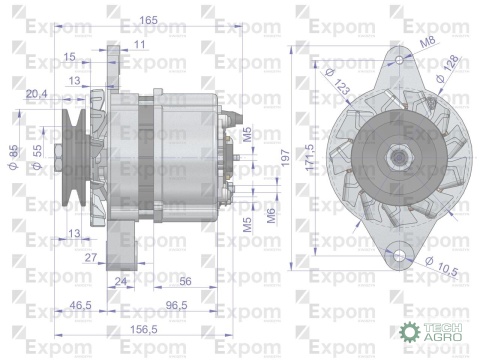 Alternator Perkins Renault Claas Nowy Typ EXPOM KWIDZYN eu