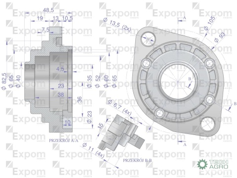 Głowica rozrusznika typu Magneton 9142700 Blue Line EXPOM KWIDZYN