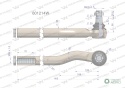 Przegub układu kierowniczego Manitou 601214 Waryński