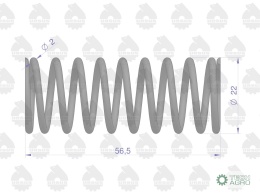 Sprężyna zaworu wewnętrzna 950507 Zetorsprzedawane po 10 C-360 ORYGINAŁ URSUS