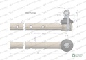 Przegub kierowniczy 438mm AR63587 WARYŃSKI