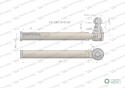 Przegub kierowniczy prawy/lewy 360mm- M26x1,5 F411301101010 WARYŃSKI