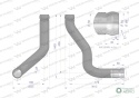 Rura łącząca tłumiki AL116902. John Deere WARYŃSKI