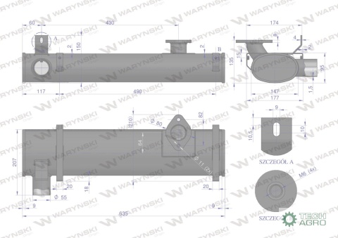 Tłumik poziomy Renault WARYŃSKI