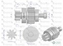 Zespół sprzęgający rozrusznika Renault Fendt typu Magneton 9142801 Blue Line EXPOM KWIDZYN