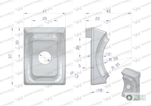 Mocowanie palca zewnętrzne zastosowanieJF-Stoll Waryński ( sprzedawane po 5 )