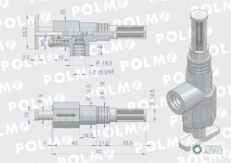 Kran paliwa z sitkiem kompletny MF3 ORYGINAŁ URSUS